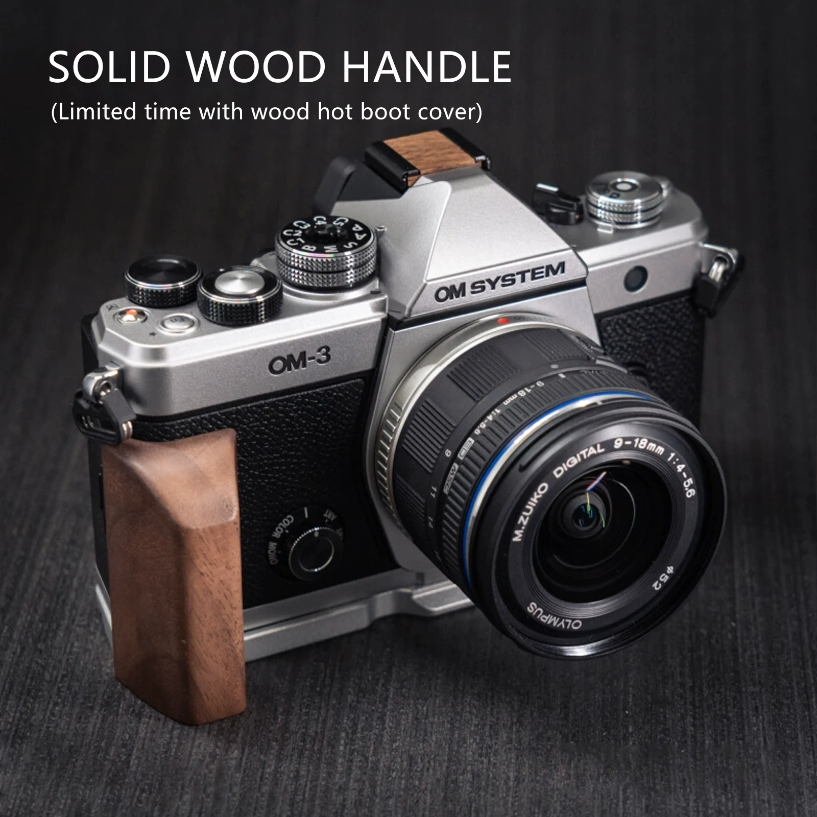 OM3 Solid Wood Retro Camera Handle Arca Quick Install Accessories Olympus OM3 Camera