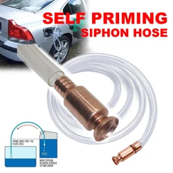 Self Suction Oil Pump Copper Filler Pipe Manual Pumping Oil Pipe Fittings Siphon Connector Gasoline Fuel Water Shaker Siphon