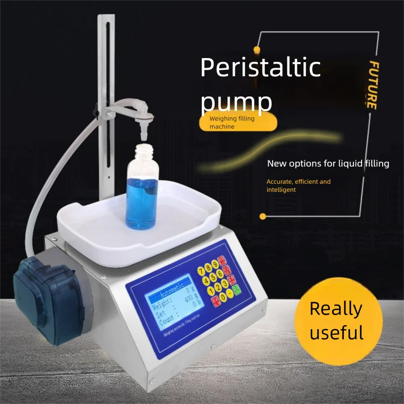 CSY-1200 pequena poção perfume essência cola líquida máquina de enchimento líquido pesando bomba peristáltica máquina de enchimento