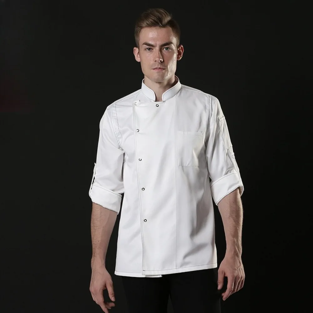 

Restaurant Chef Work Clothes Autumn and Winter Long-sleeved Cake Teacher Uniform Piping Teacher Work Suit Chef Clothes