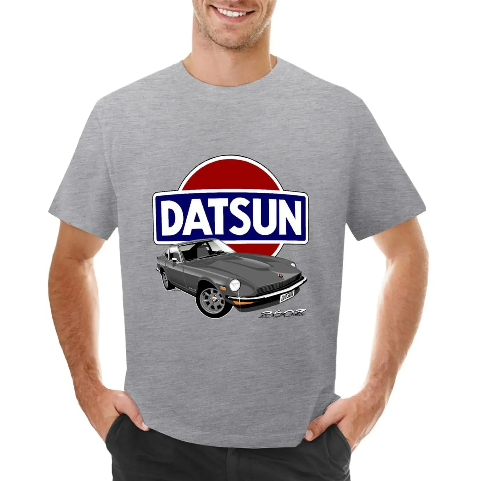 

Datsun 260Z grey T-shirt blacks animal prinfor boys Short sleeve tee men