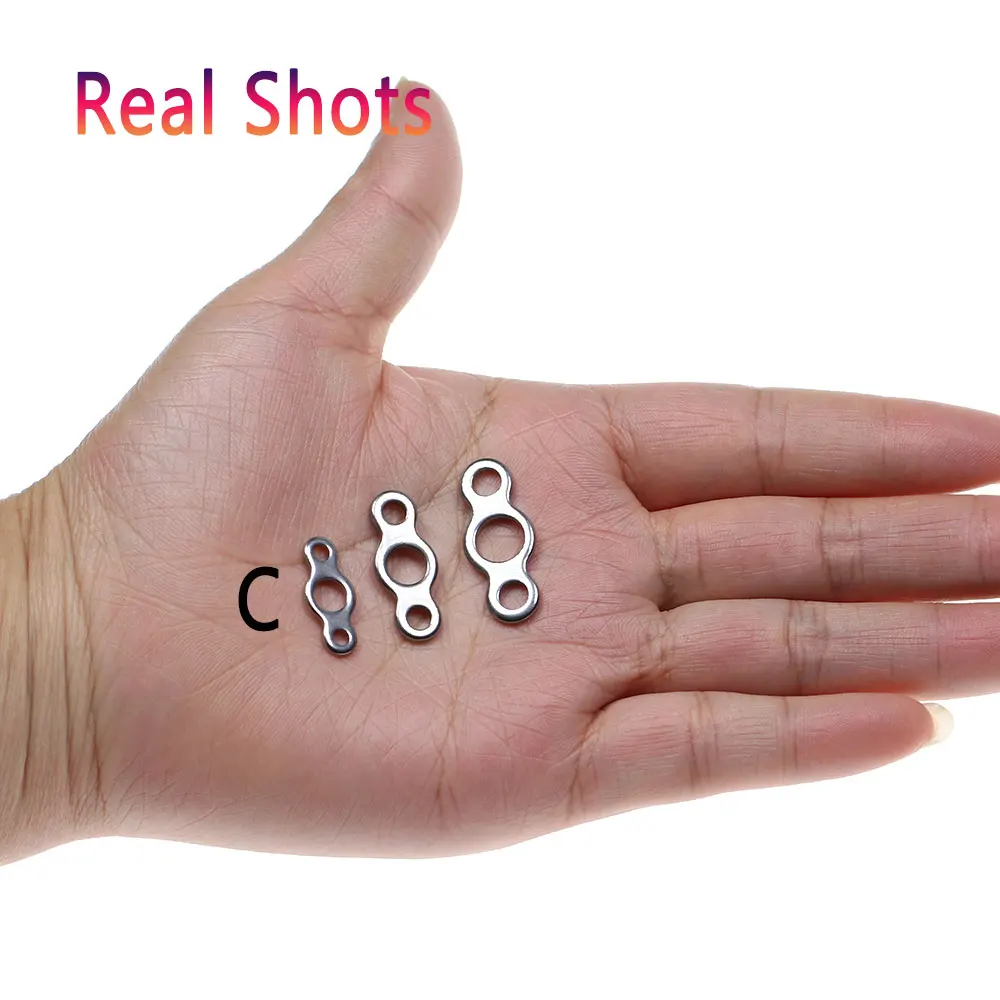 20 Stück XS S M L Angelhaken aus Edelstahl, massive Ringe, Assist-Haken, Slow-Jigging-Kopf, Zubehör, Birnenform, 8er-Form – Detail 6