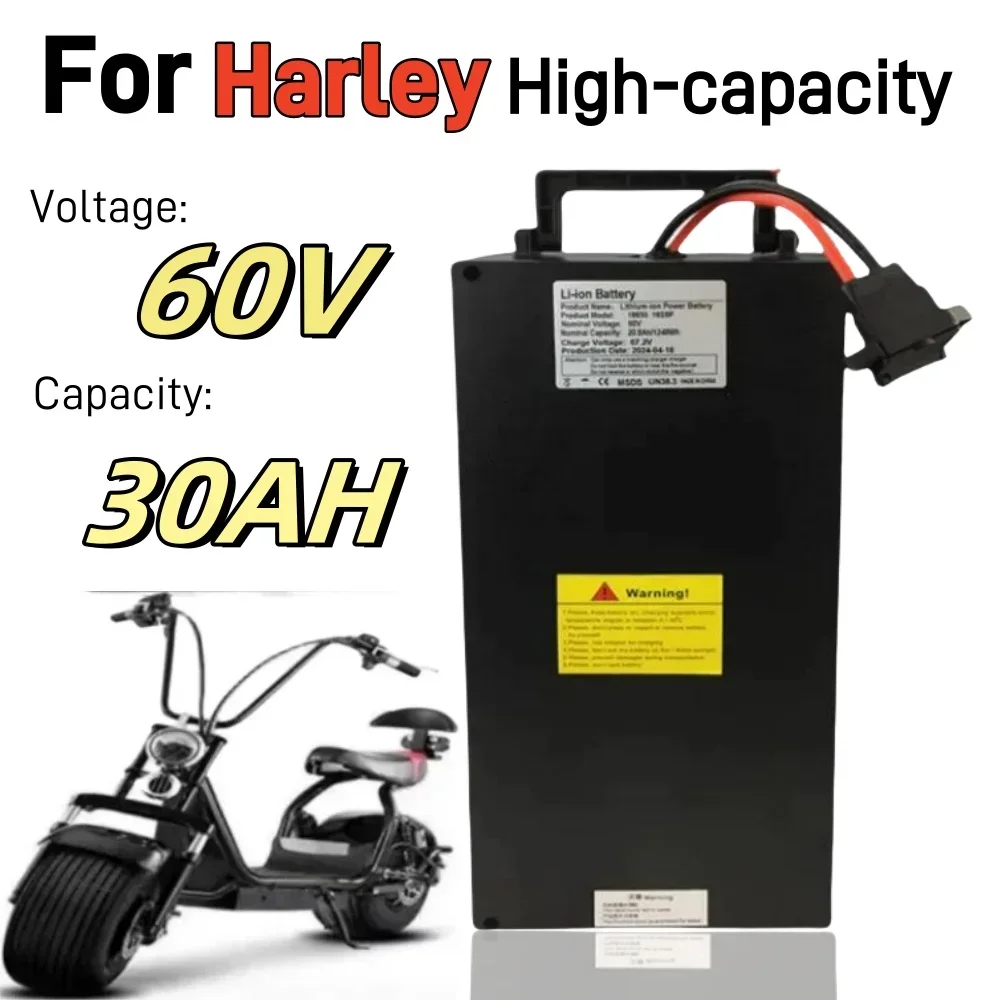 

100% New For Harley Electric Motor Bike Lithuim Battery 60V 30Ah Three-wheeled E Scooter batteries Citycoco WS-PRO TRIKE