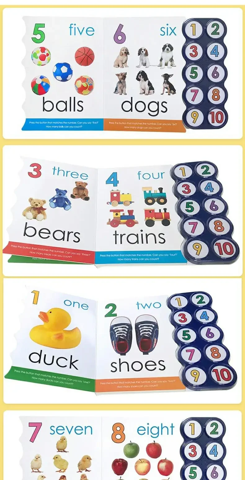 Simple First Words Let's Say Our Numbers,1-10Nubers  Baby Children's books aged 1 2 3, English picture book 9780312508784