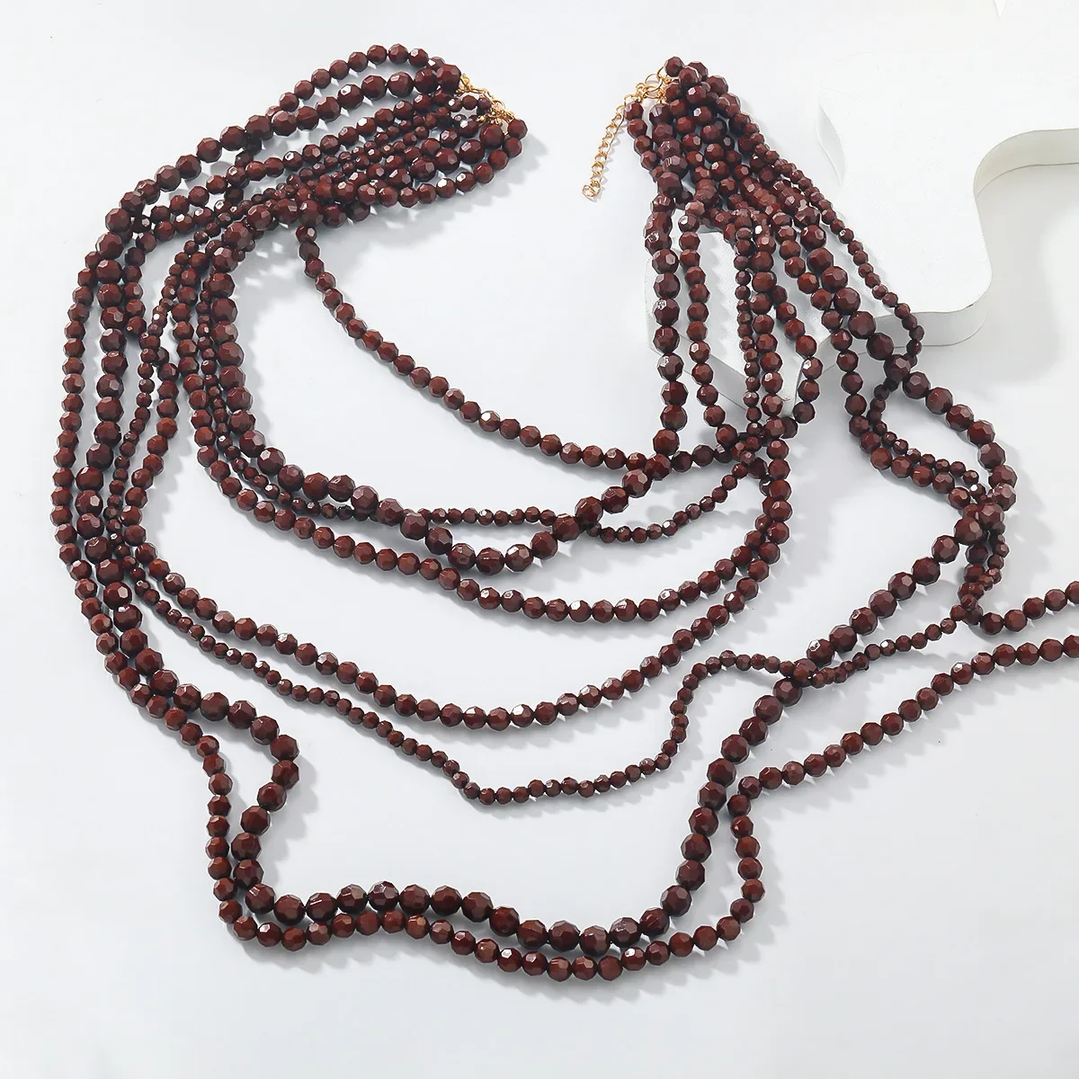 ZAA New Brown Bohemian Ethnic Style Bead Fashion Vintage Multi-layer Handmade Necklace Fo Rwomen Wholesale Price