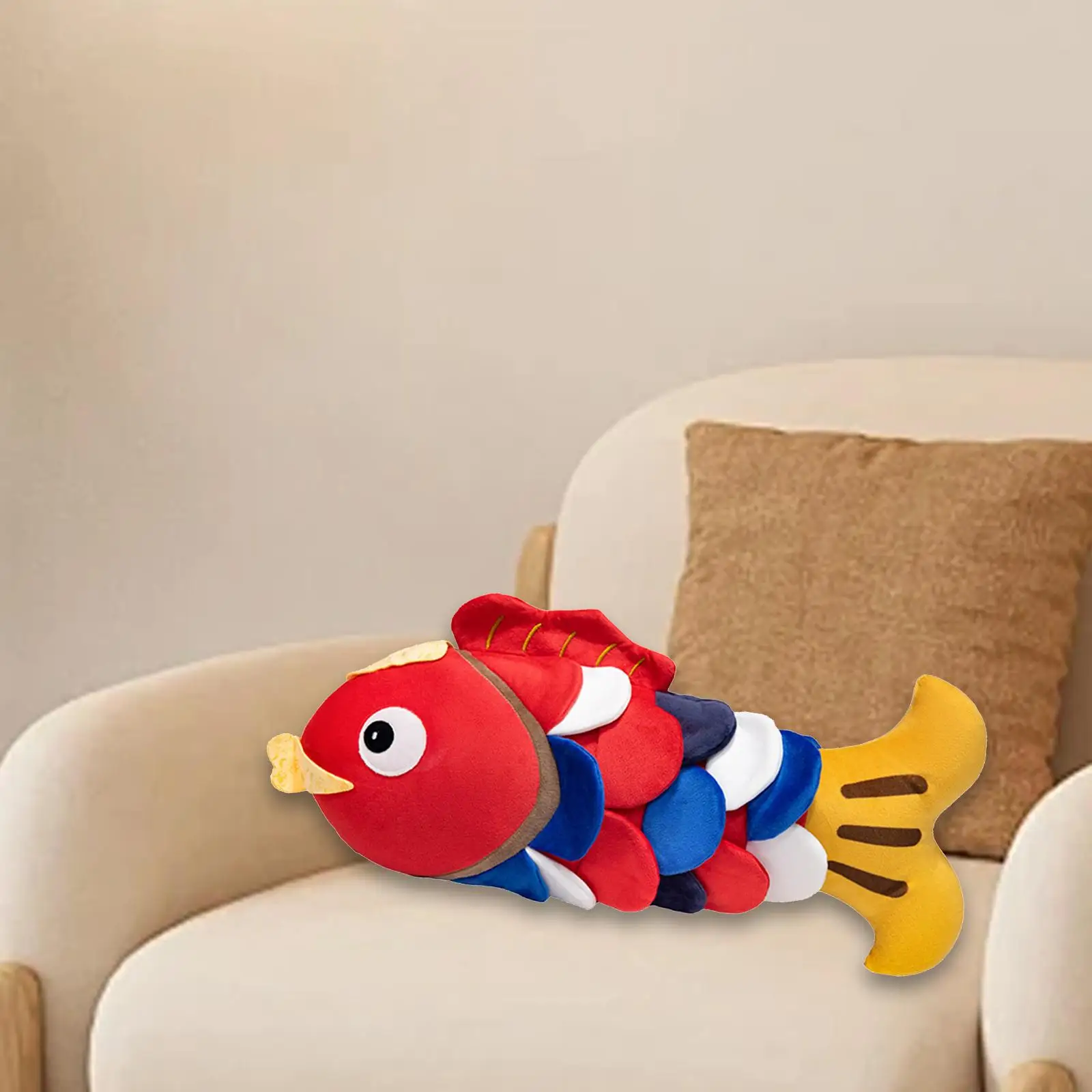 

Koi Fish Stuffed Toy Fish Stuffed Carp Toy,Home Decor,Soft 65cm Simulation Fish Plush Toy for Holiday Adults Children