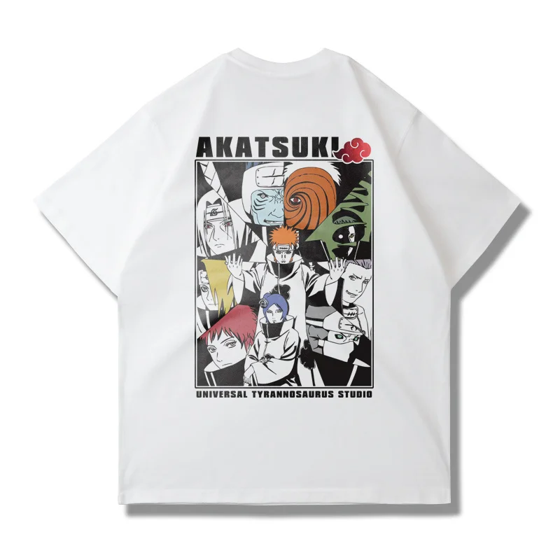 

Summer Male Japanese Anime Naruto Joint Short-sleeved T-shirt Loose Half-sleeved Shoulder