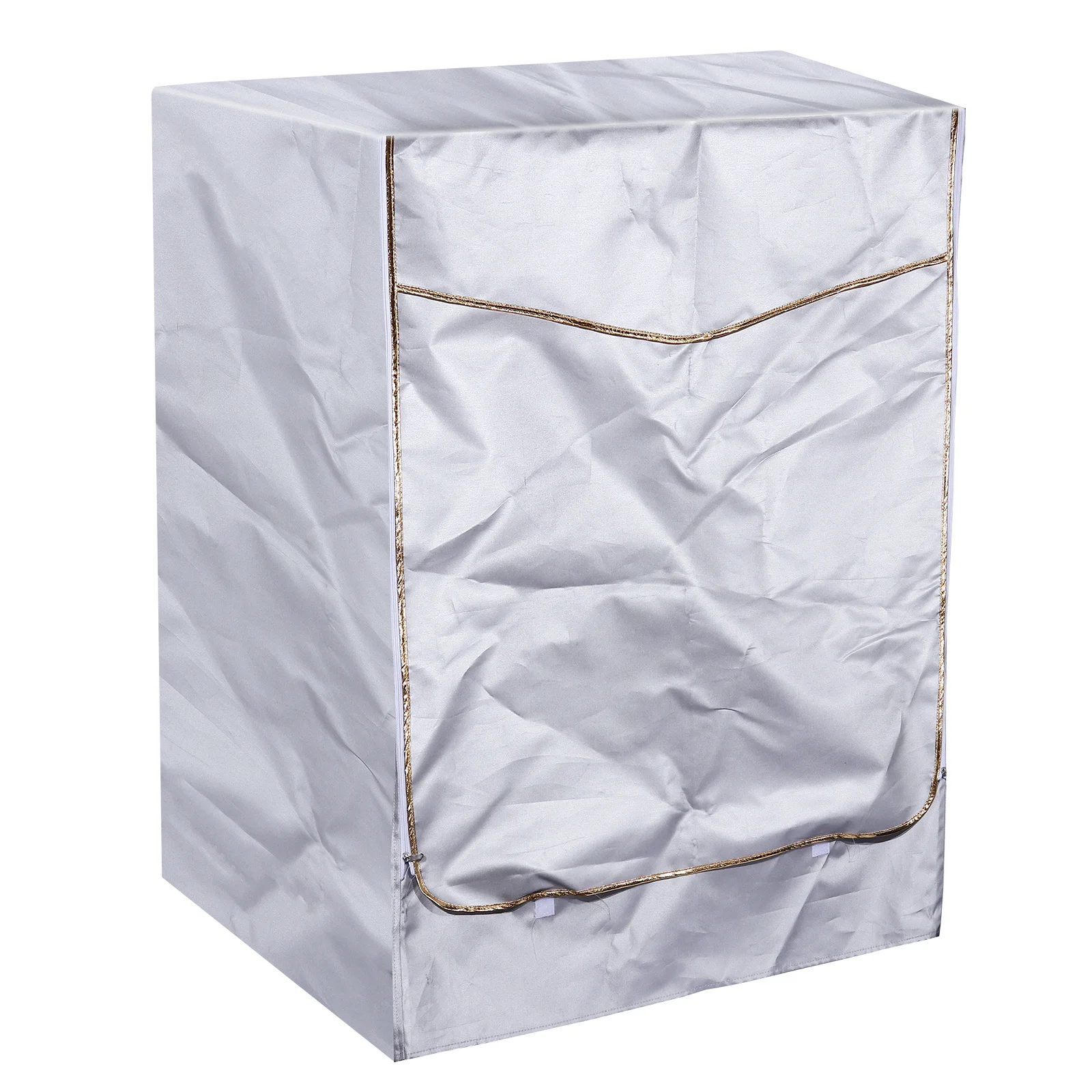 

Washing Machine Dryer Cover Fit 6-7.5kg Front Loading Waterproof Zipper Protector Dustproof Washing Machine Cover