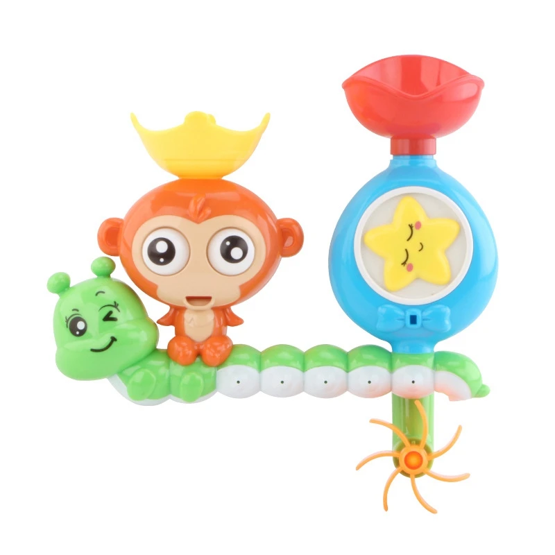 Bath Toys For Toddlers Kids Babies 1 2 3 Year Old Boys Girls Waterfall Bathtub Toy With 2 Toy Cups Strong Suction Cups