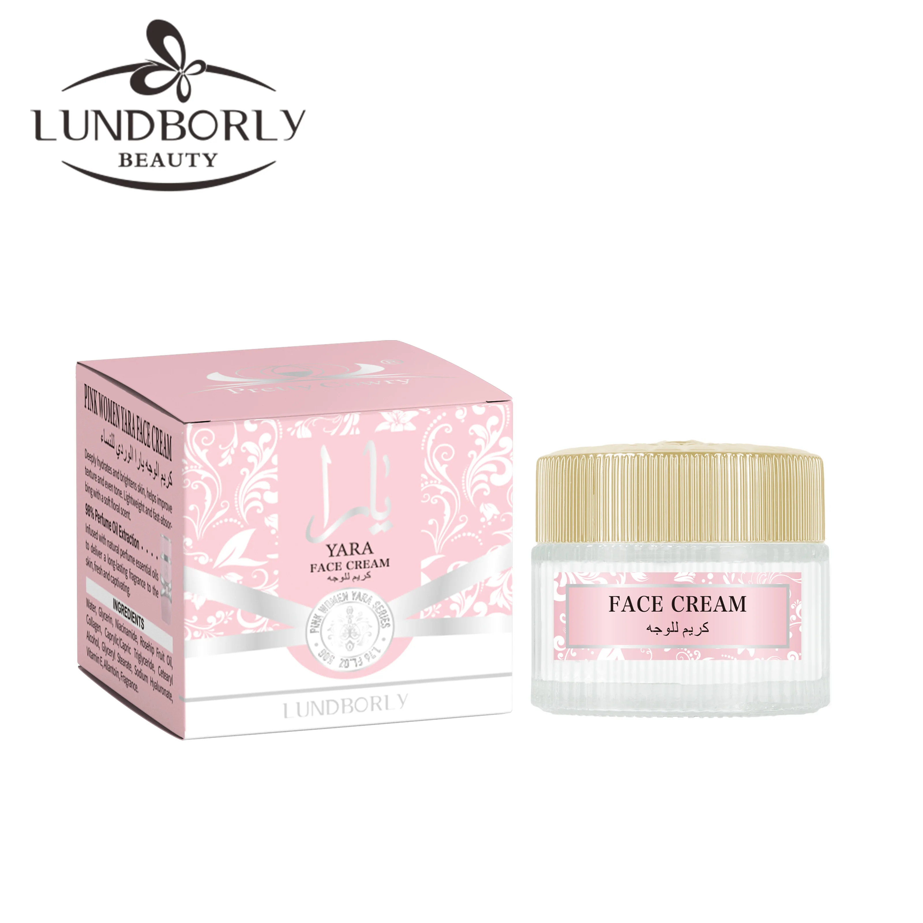 

Арабский увлажняющий крем для лица Глубоко питает кожу Увлажняет укрепляет и осветляет легкую и нежирную текстуру.