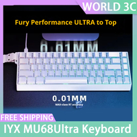 IYX MU68Ultra Magnetic Switch Mechanical Keyboard RGB 8000HZWired Keyboards 68key Hot Swap Esports Mu68 Ultra Keyboard Pre sale