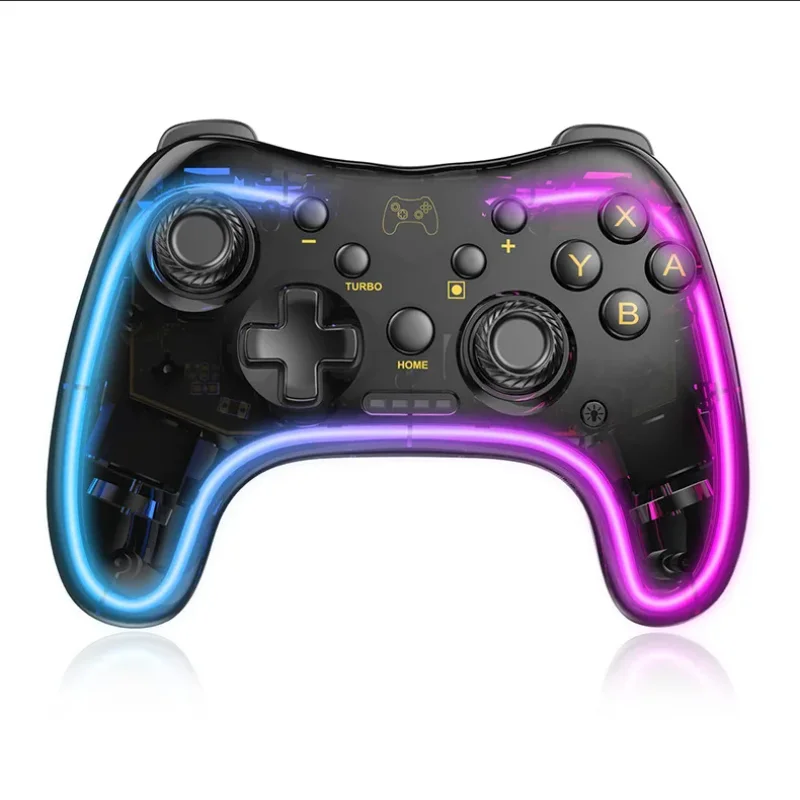 

Universal Game Controller X-input Gamepad Joy Pad Switch Pro Controller Wireless Compatible With PC/Lite/OLEDAdjustable LED