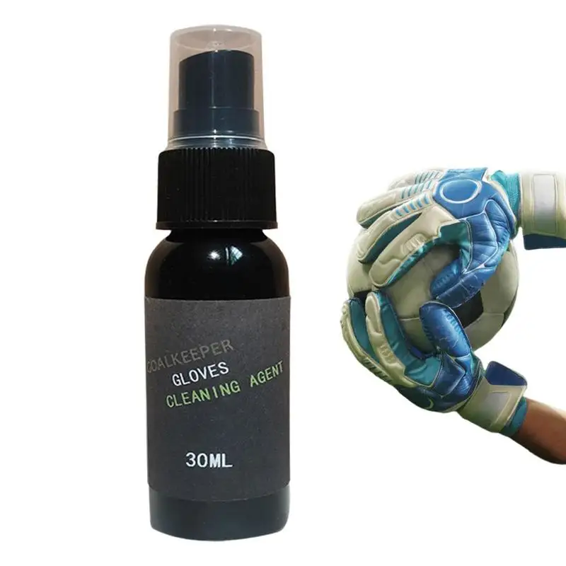 Football Gloves Spray 30ml Goalkeeper Tackifier Non-Slip Gloves Cleaning Agent Football Grip Spray for Enhanced Sticky 1 fl oz