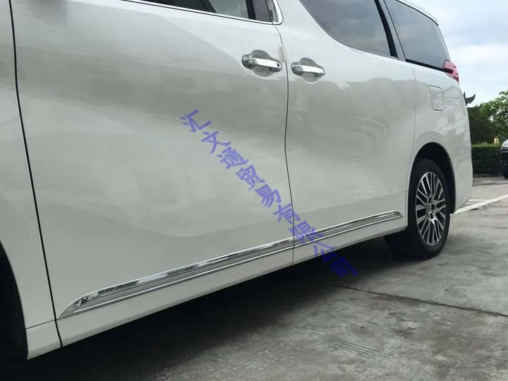 Per 2016-2019 Toyota luxuriousness Edition Alphard AH30 accessori auto in ABS cromato linea porta laterale guarnire carrozzeria 2017 2018