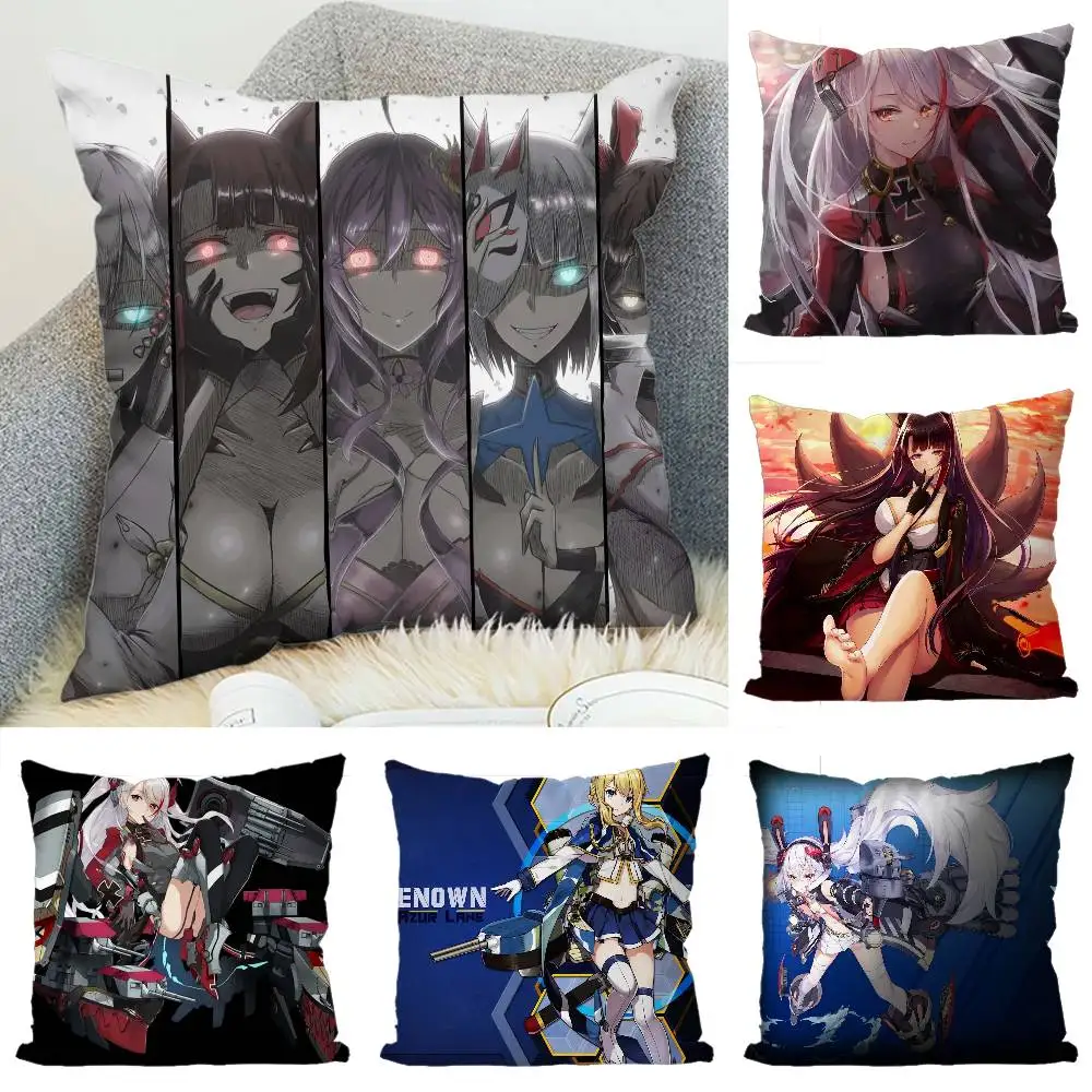 

Azur Lane Pillow Case Luxury Double-sided For Car Pillows 45x45 Cushions Cover Home And Decoration Sofa Pillowcase 50x50