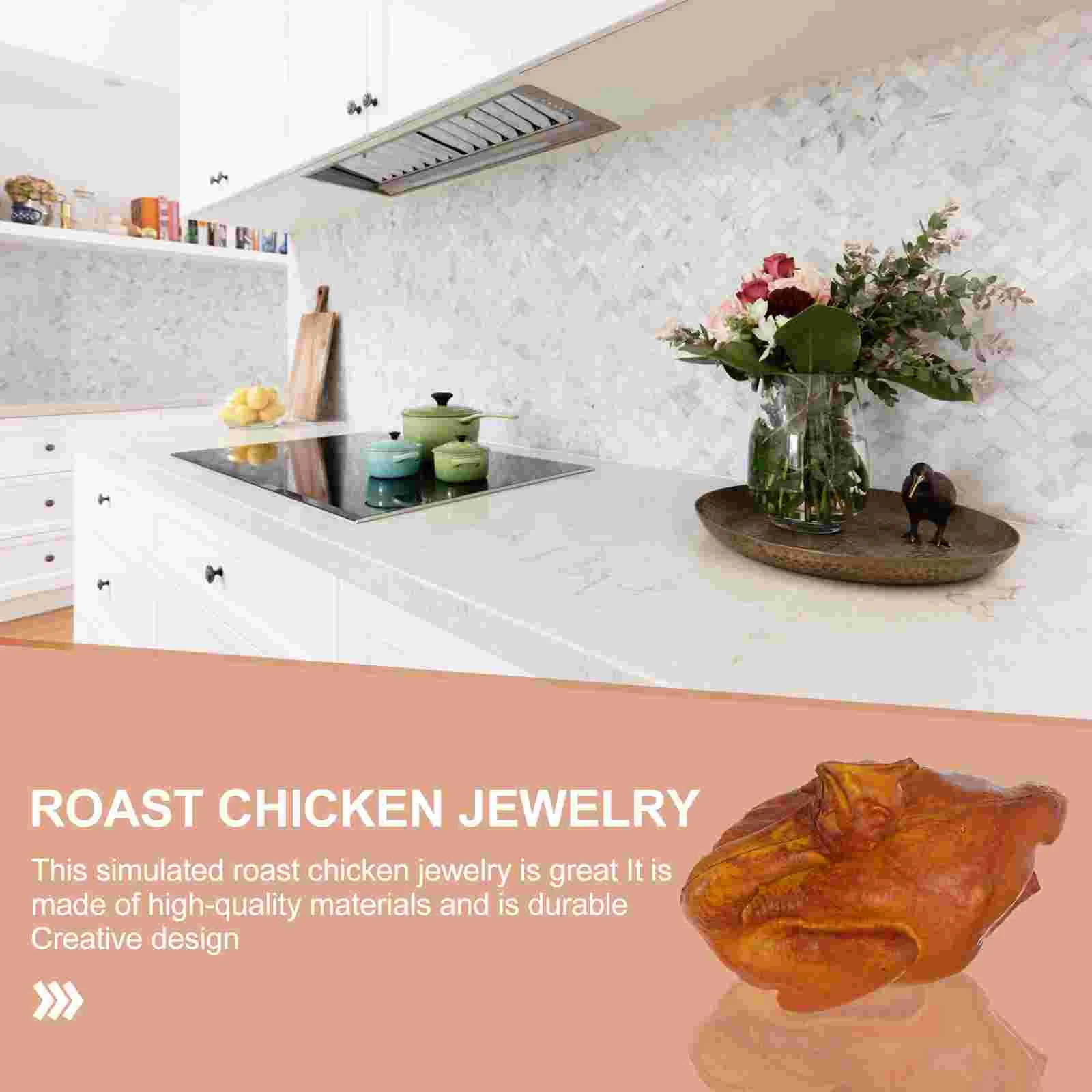 Prop Model Useful Photography Kid Educational Toy Chicken Toys Exquisite Roast Figurine Shape Realistic House Restaurant