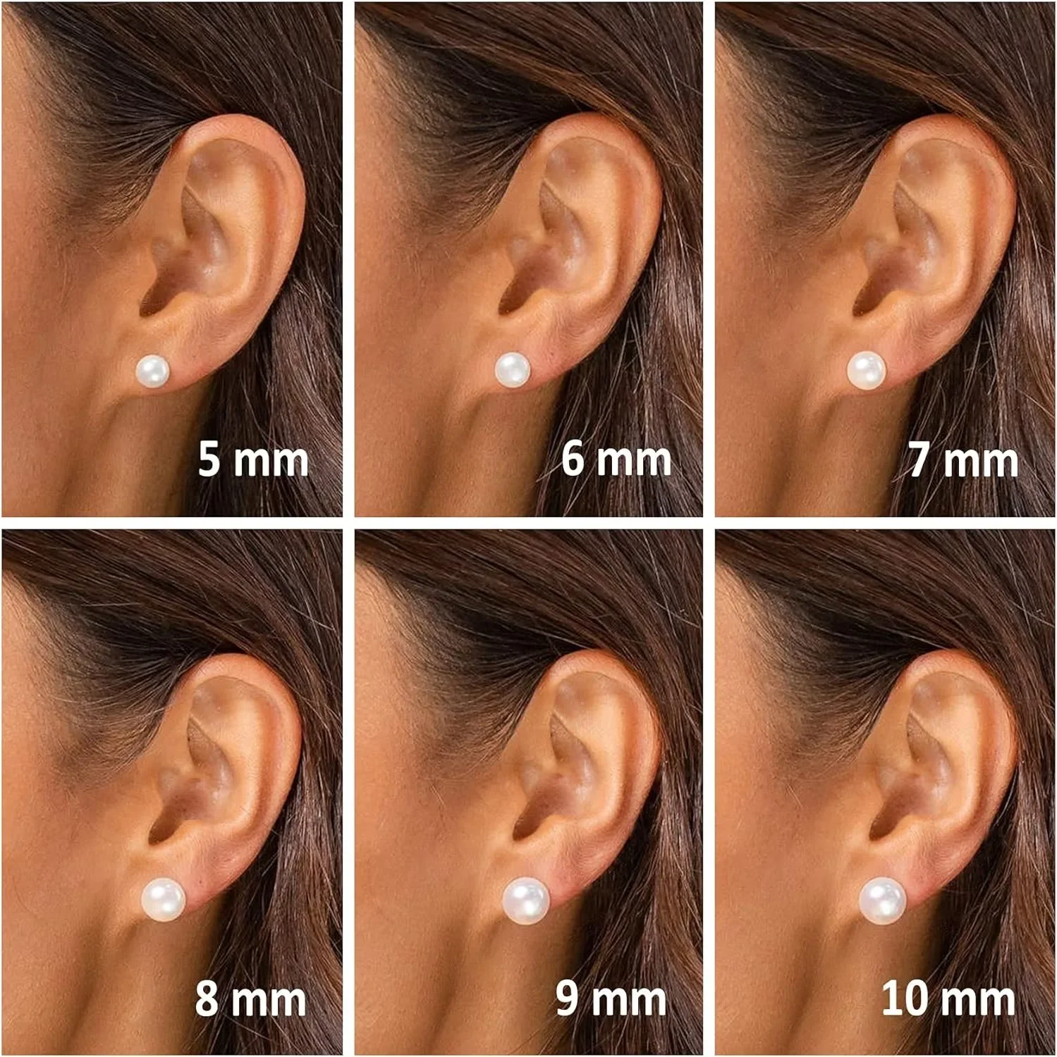 Pendientes de perlas cultivadas de agua dulce seleccionadas a mano, calidad AAA+, chapados en plata 925 y oro de 14K, para mujer, regalo de perlas auténticas.