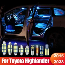For Toyota Highlander XU50 XU70 Kluger 2015-2018 2019 2020 2021 2022 2023 Car LED Interior Lamps Vanity Mirror Light Accessories