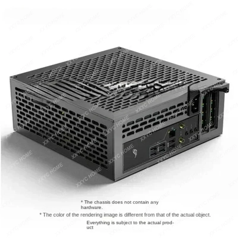 Single-display 1u Power Supply Itx Chassis Double-sided Chamfer Lzmod 5L Mini A24-V5 Dual-slot