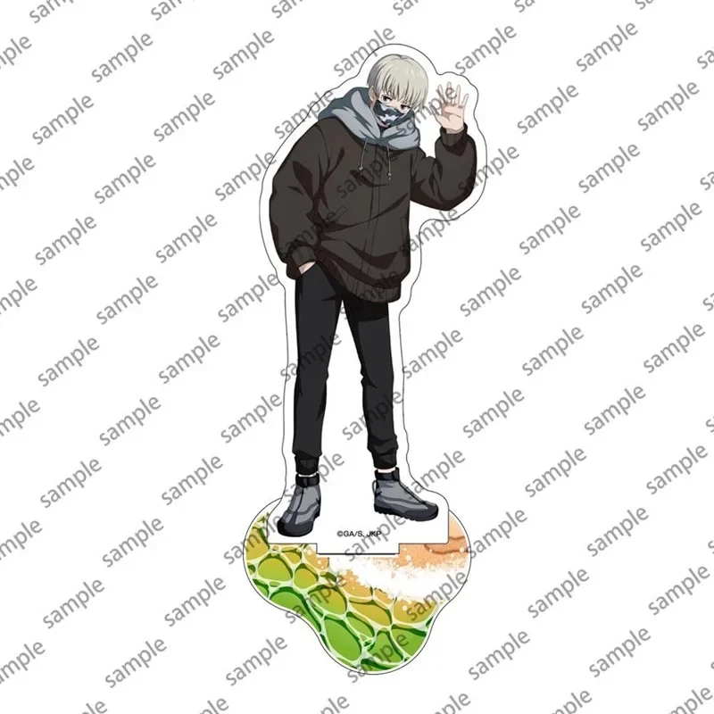 15CM Anime Jujutsu Kaisen Gojo Satoru Nanami  Acrylic Stand Figure Plate Winter Coat model Desk Decor Gift
