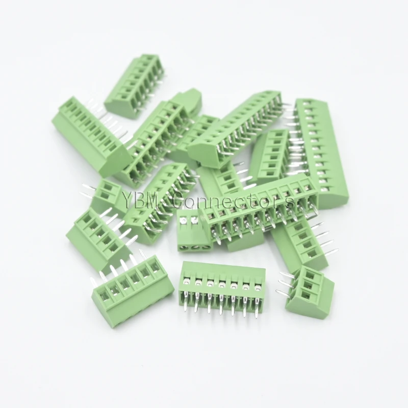 5/10pcs KF128 2.54mm PCB Mini Screw Terminal Blocks Connector for Wires 2.54 2P 3P 4P 5P 6P 7P 8P 9P 10P 12P 16P Terminal