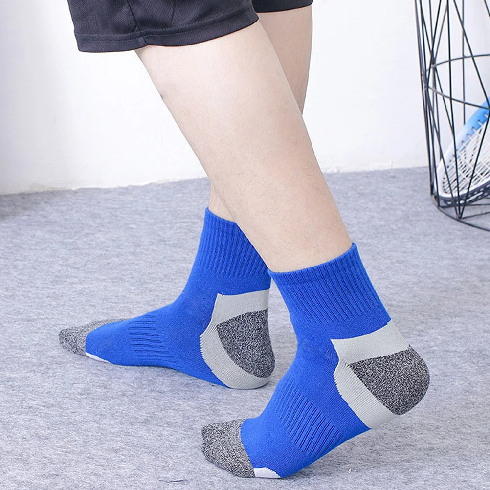 5 أزواج من الجوارب الرياضية بتصميم شبكي مسامي للتبريد البدني من القطن عند أصابع القدم كاجوال للجري وركوب الدراجات والمشي مريح من قماش الجاكار فضفاض #5