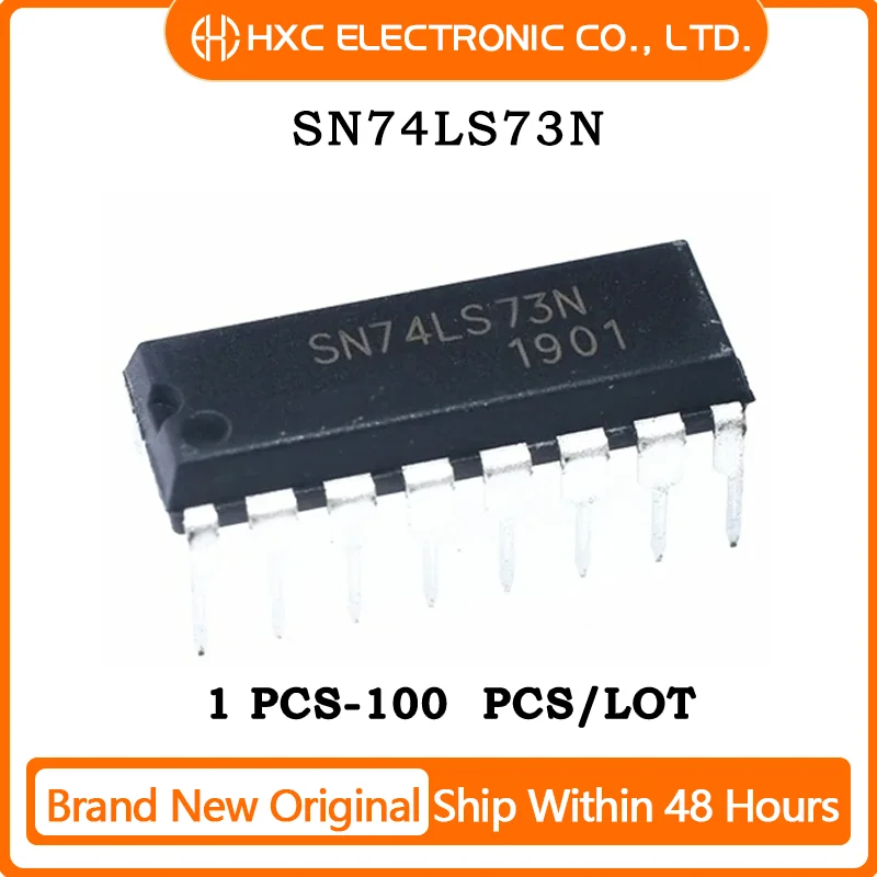 10PCS/100PCS SN74LS73N SN74LS73AN 74LS73 IC FF JK TYPE DUAL 1BIT 14DIP 100% New Original Chips