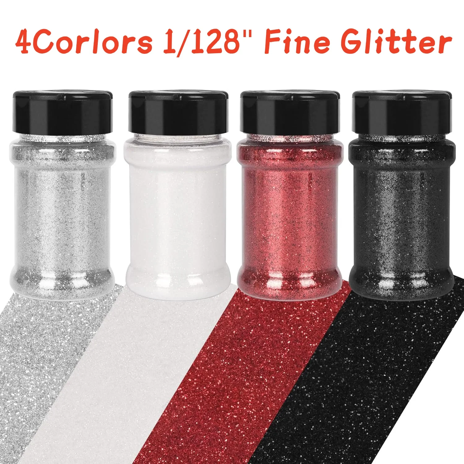 4 ألوان 1.76 أونصة/زجاجة مسحوق لامع للأظافر الناعم، مصنوعات يدوية من الراتنج لعيد الميلاد، بريق لتزيين الأظافر #4