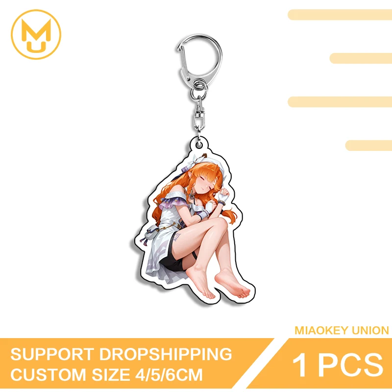 Wuthering Waves Hentai Keyring Sigrika Charming Hot Selling Pendant Keychain Pretty DIY Jewelry Decoration Not Safe For Work