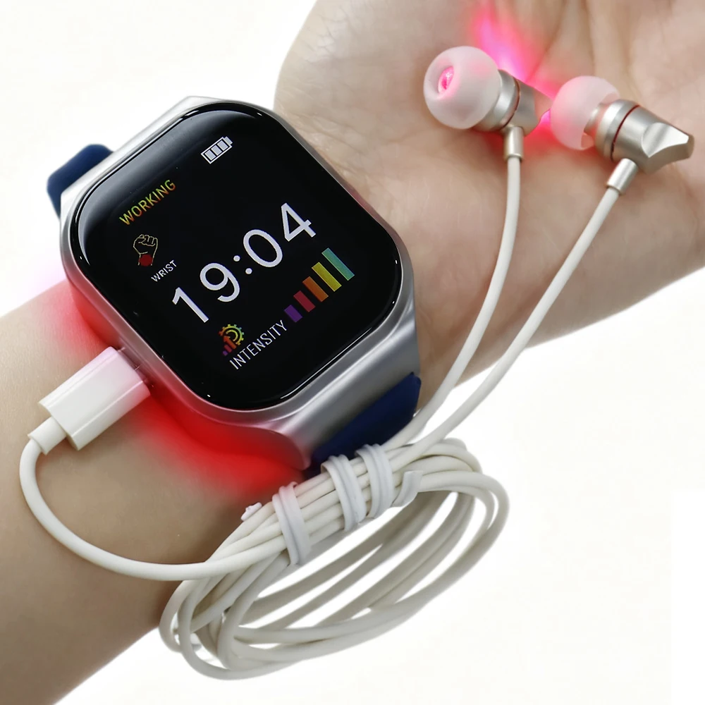 

650nm Ear Canal Laser Irradiator Reduce Tinitus Otitis Media Treatment Rechargeable 3 IN 1 Laser Physiotherapy Improve Sleep