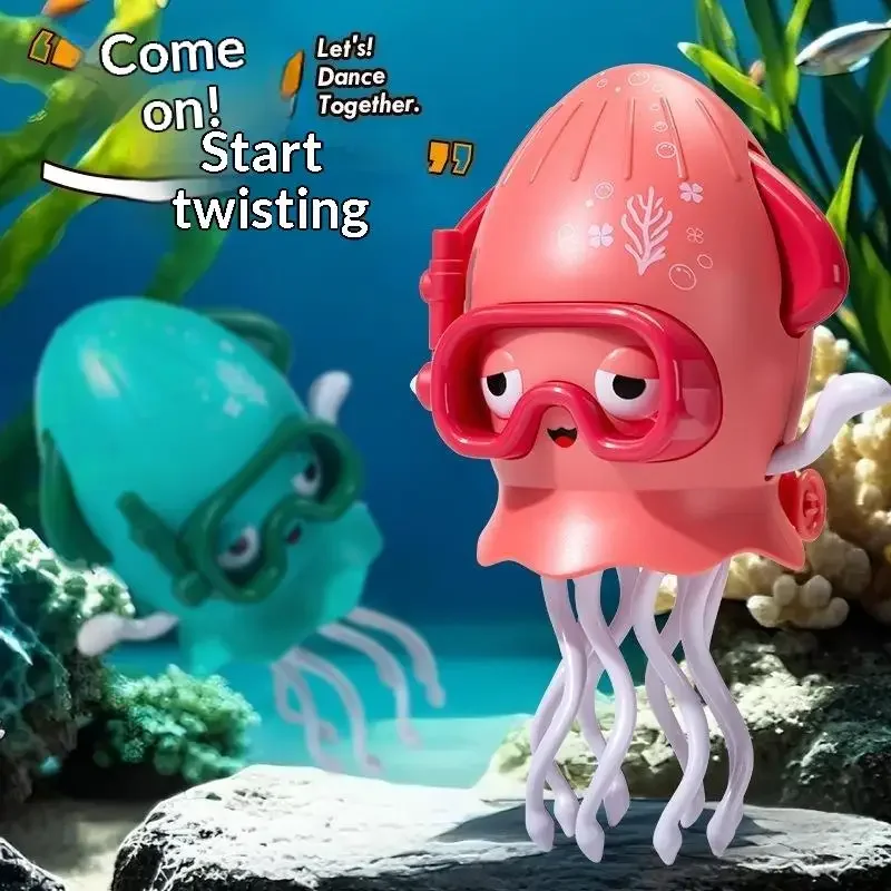 Dancing Octopus Toy Electric Sensing Automatic Obstacle Avoidance Jellyfish Novelty Desktop Toy Funny Birthday Party Gift