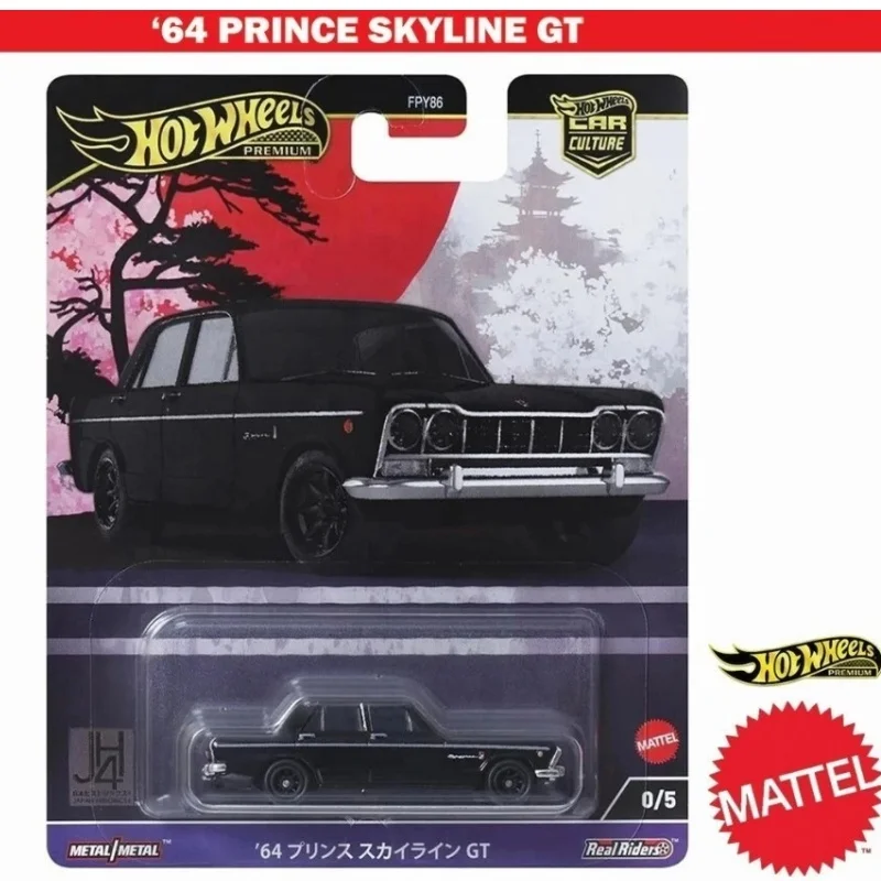 

Hot Wheels Premium Car Culture '64 Nissan Prince Skyline GT 0/5 1/64 Collection Diecast Vehicle Model Toys Gift