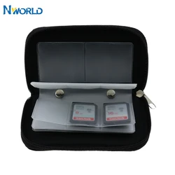 Nworld SD SDHC MMC CF Micro SD almacenamiento de tarjetas de memoria, estuche de transporte para soporte, billetera, fundas para tarjetas de memoria