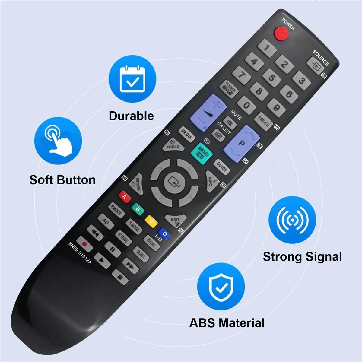 *ABAB Replace BN59-01012A Remote Control for Samsung LE22D450 PS42C430 LE32C455 PS42C450B1W LCD LED Plasma TV