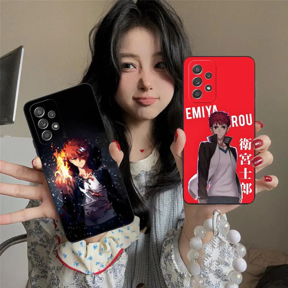 مصير البقاء ليلة Shirou Emiya قضية الهاتف لسامسونج غالاكسي A56 55 54 53 52 51 36 35 34 23 16 15 5 جرام غطاء ملون فاخر جميل #3