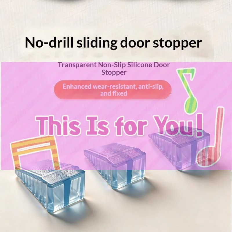 【HMA】Door Stops Rubber Door Stopper Silicone Anti-collision Safety Door Stoppers Door Joints For Household Hardware Tools