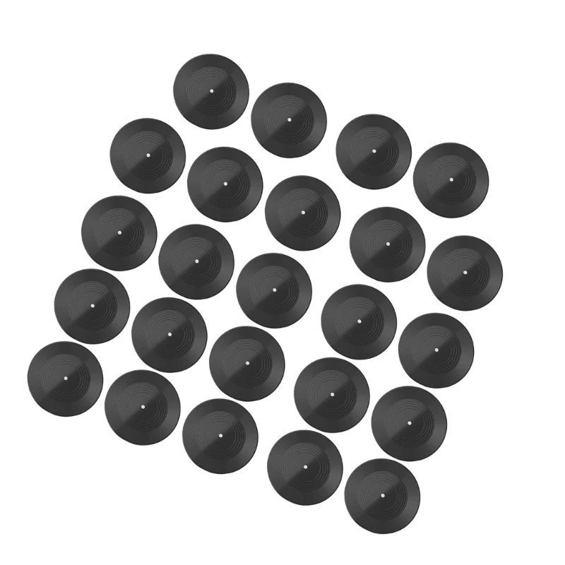 زخارف سجل بلاستيكية طويلة التشغيل مقاس 7 بوصة، سجل نسخ طبق الأصل من السجلات الزخرفية، نسيج بلاستيكي مناسب للجدار