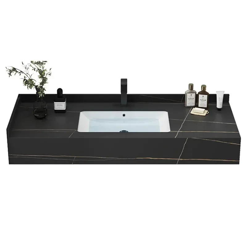 

z Solid Surface Porcelain Sink Vasque Marbre Noir Artificial Stone Cabinet Wall Hung Wash Basins Bathroom Vanity Sink