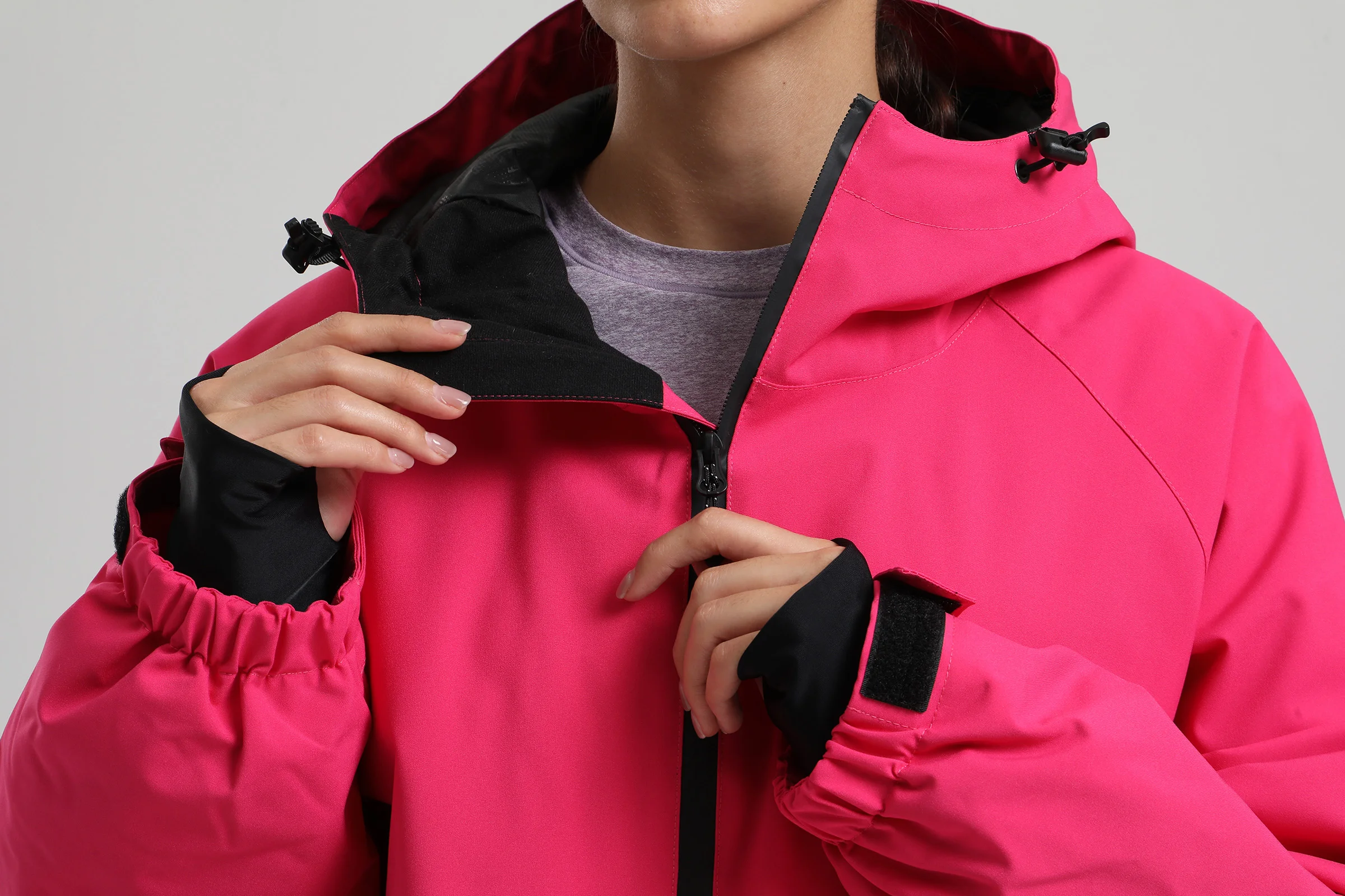 Gsou Snow 2025, neue Unisex-Snowboardjacke, Kapuzenpullover, wasserdicht, atmungsaktiv, lockere Passform, professioneller Skianzug für Männer und Frauen – Detail 24