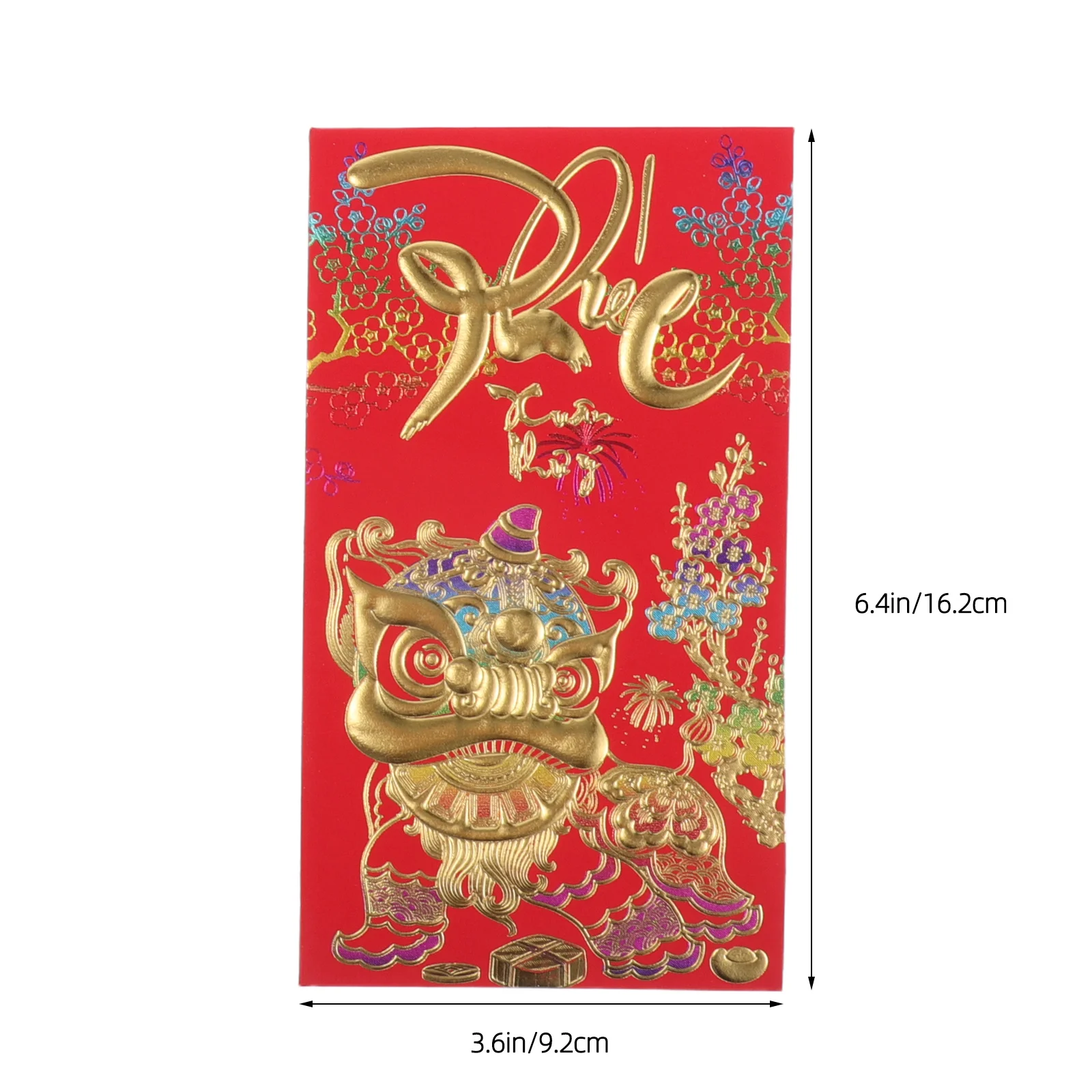 ซองอั่งเปาแดงปีม้า 48 ชิ้น ซองใส่เงินแต๊ะเอียเวียดนาม ซองใส่เงินเทศกาลฤดูใบไม้ผลิ ซองใส่เงินอั่งเปาแดง