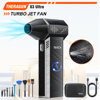 THERAGUN -Updated X3Ultra Mini Turbojet Fan Electric Duster 4-speed Adjustable 180,000RPM Wind Speed 58m/s Car/PC Cleaning Tools