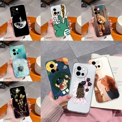 Cases For VIVO V40 Lite 5G Lovely Astronaut Girl Transparent Durable Shockproof High Quality Soft Cover For Vivo V40 Lite Funda