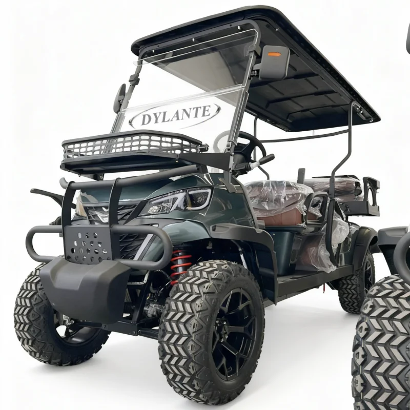 OEM ODM مخصص 45 كم / ساعة شارع قانوني منخفض السرعة 4 6 مقاعد عربات جولف كهربائية مرفوعة #5