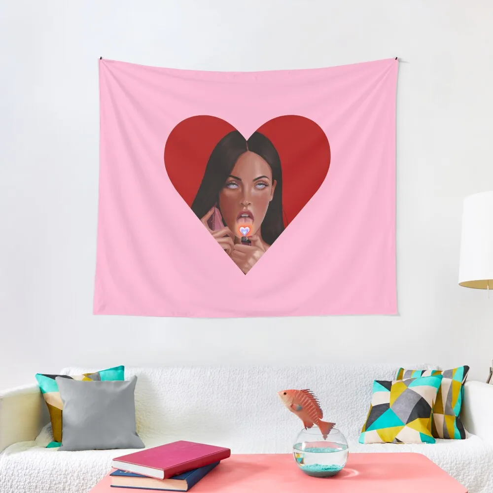 

Jennifer’s Body Heart CHECK Tapestry Bathroom Decor Funny Tapestry