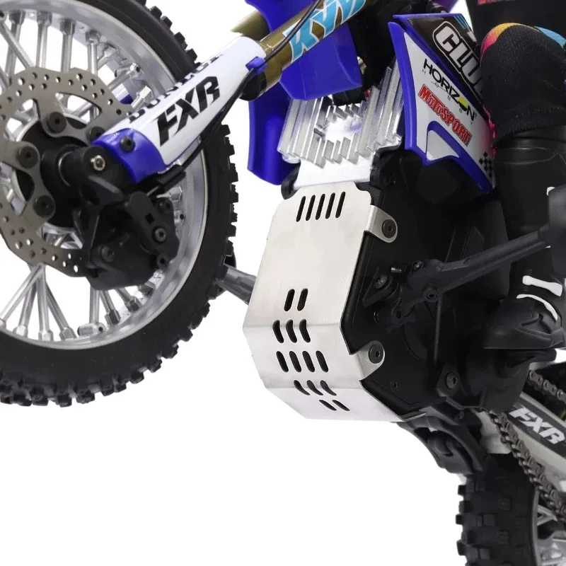 Armadura de placa de proteção de aço inoxidável para peças de atualização de motocicleta LOSI 1/4 Promoto MX RC