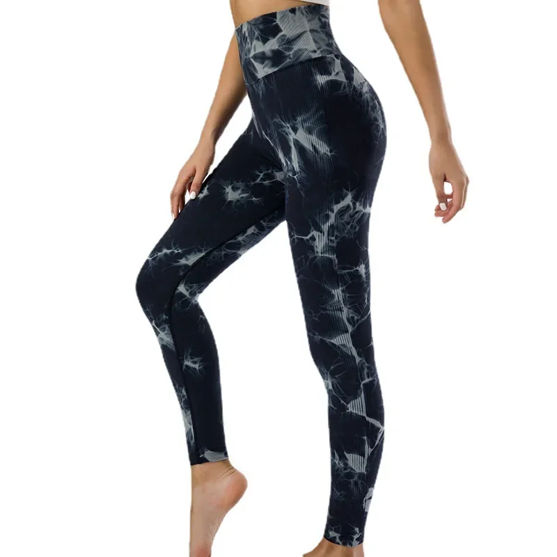 

Women's Push Up Booty Lifting Workout Gym Leggings Tie Dye Leggings High Waist Sexy Fitness Sport Yoga Pantalon Mujer Elegante