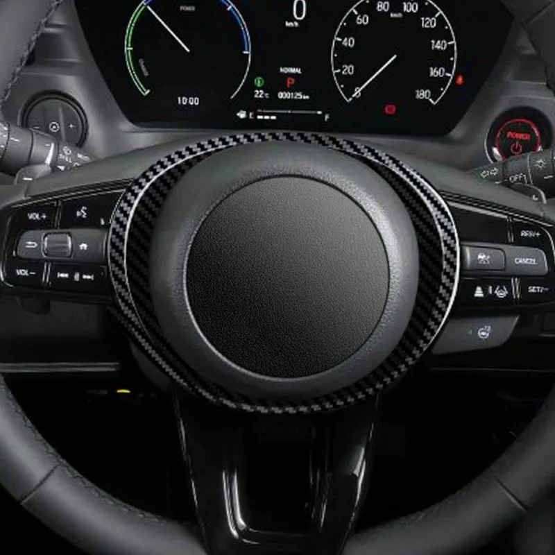 Image of Auto Lenkrad Taste Rahmen Abdeckung Trim für Honda HRV VEZEL Innen Zubehör 2021 2022 2023 2024