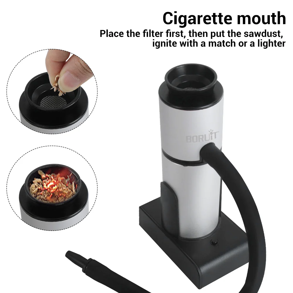 SK306 Smoking Gun Portable Molecular Cuisine Machine Food Smoke Infuser Meat Burn Bar Smokehouse Cook Smoke Generator