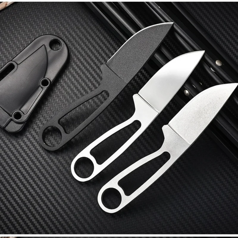 

New Stainless Steel Outdoor Knife Integrated EDC Straight Knife Camping Survival Pocket Knife 3Cr13 with Sheath