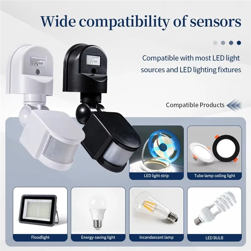 M09K Wall-Mounted DC12V PIR Movement Motion Detector 12V Infrared Sensor Automatic Detection Outdoor Smart Light Control Switch